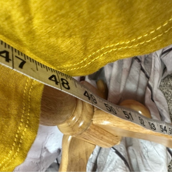 NWT Annabelle boutique light weight knit Mustard duster cardigan w/ pockets S - Picture 6 of 9